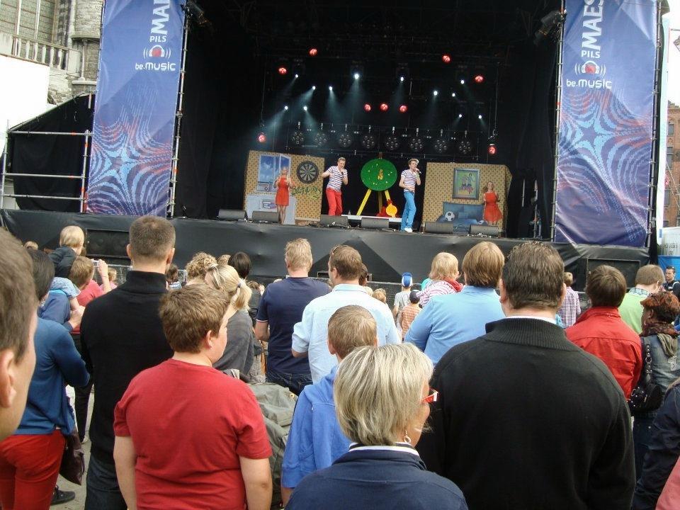 Een optreden op de Gentse Feesten. Volgens Pieterjan het hoogtepunt van de voorbije tien jaar.