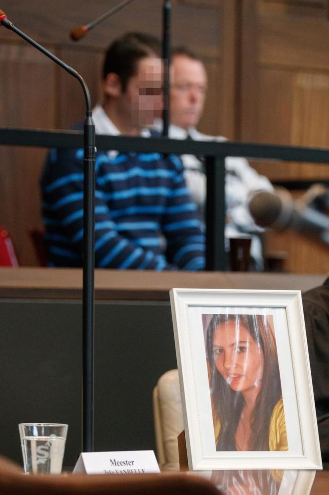 Kenny Terryn tijdens zijn proces, hij kreeg uiteindelijk negentien jaar cel. (foto Kurt Desplenter)