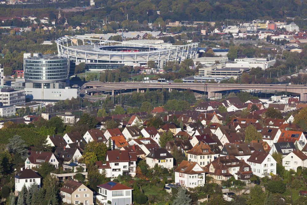De Mercedes-Benz Arena van VfB Stuttgart.