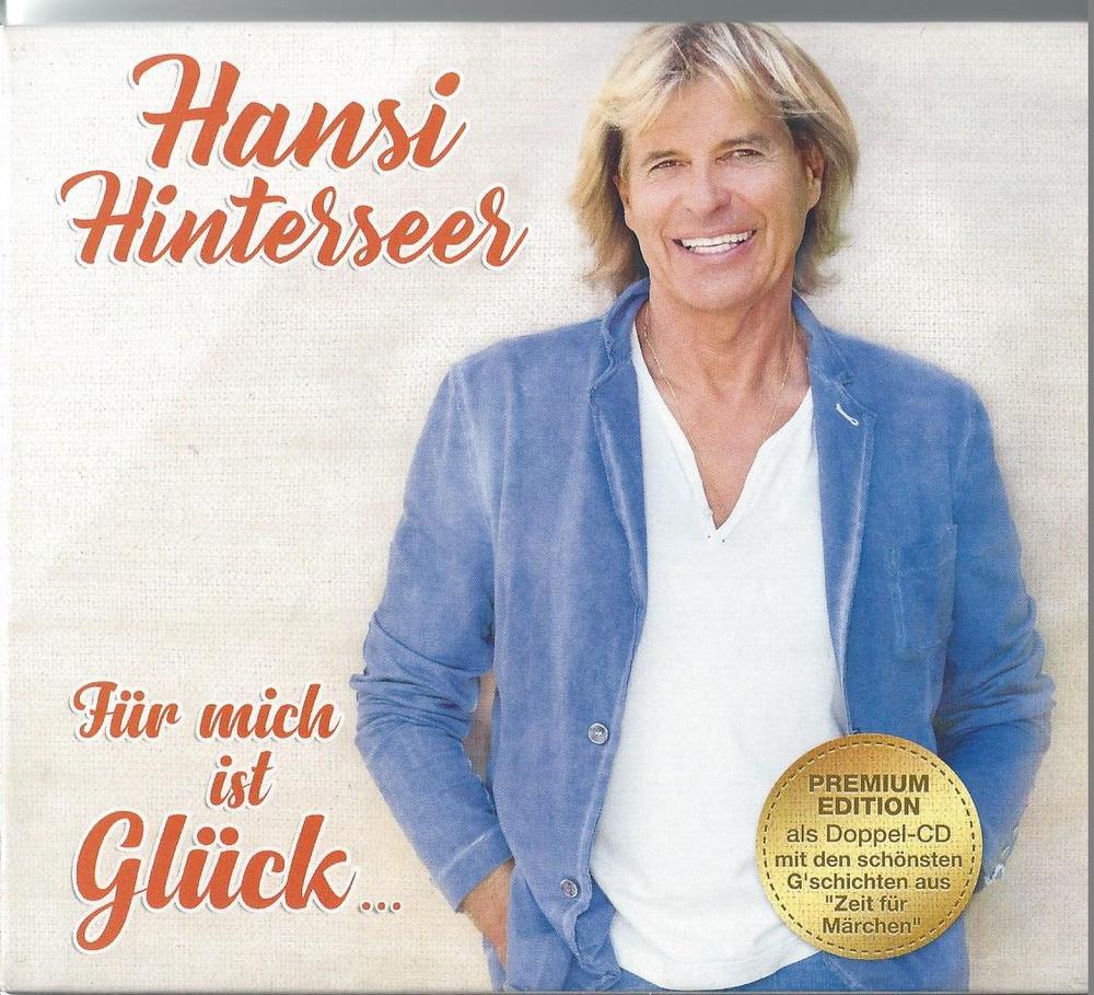 De nieuwe cd-hoes van het album 'Für mich ist Glück' van Hansi Hinterseer.