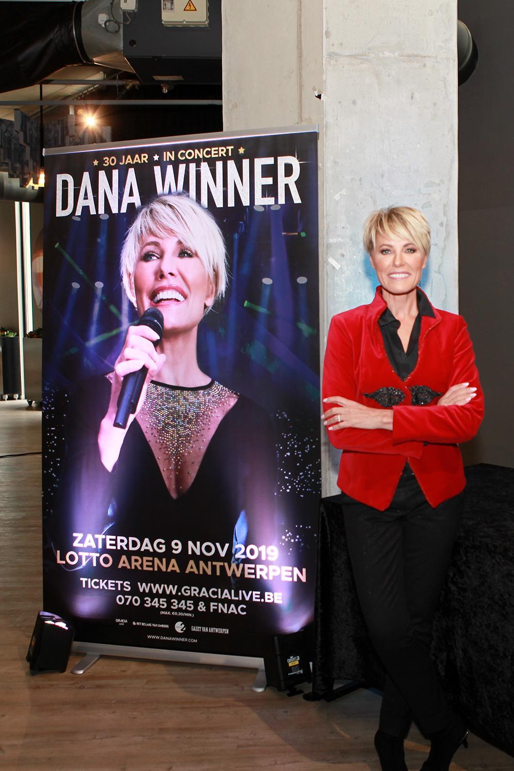 Dana Winner komt op zaterdag 9 november 2019 met een jubileumconcert naar de Lotto Arena in Antwerpen.