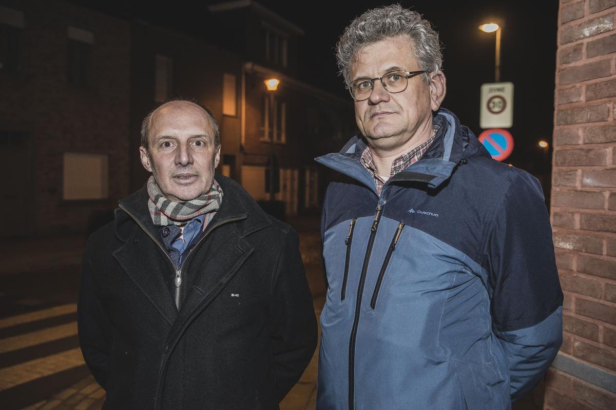 Kurt Detavernier en Thierry Nolf zijn twee van de trekkers van de Actiegroep Iepersestraat.