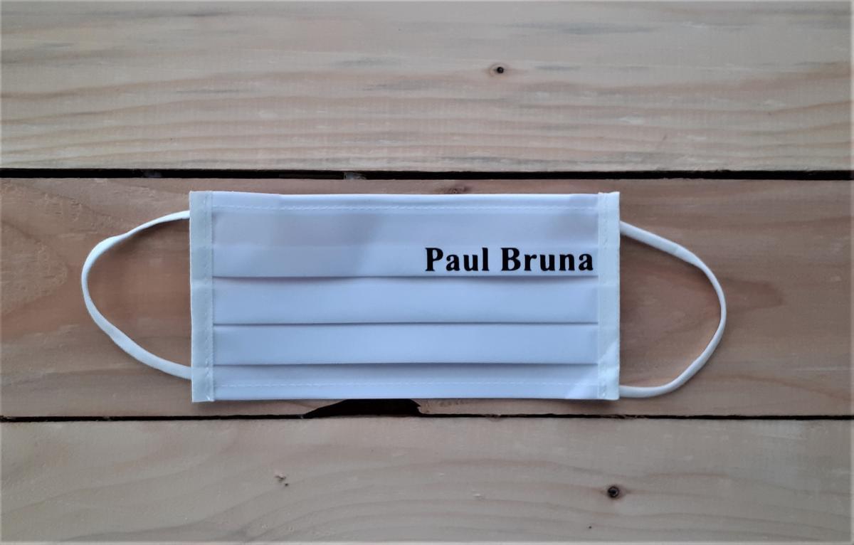 Paul Bruna lanceert zijn eigen mondmasker