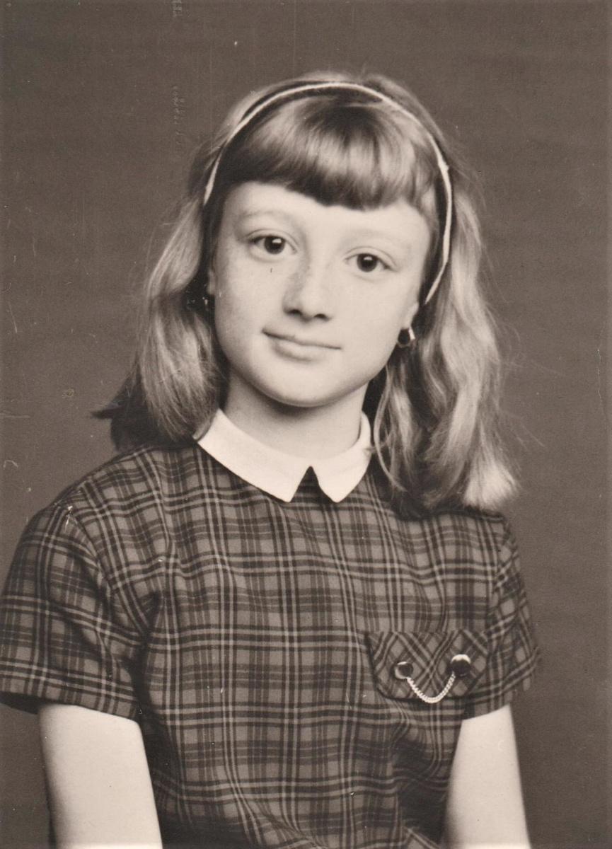 Martine Tanghe als 12-jarige in Bissegem.