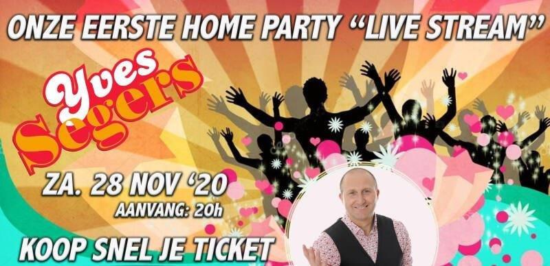 Yves Segers organiseert eerste 'Home Party Live Stream' voor slechts 5 euro
