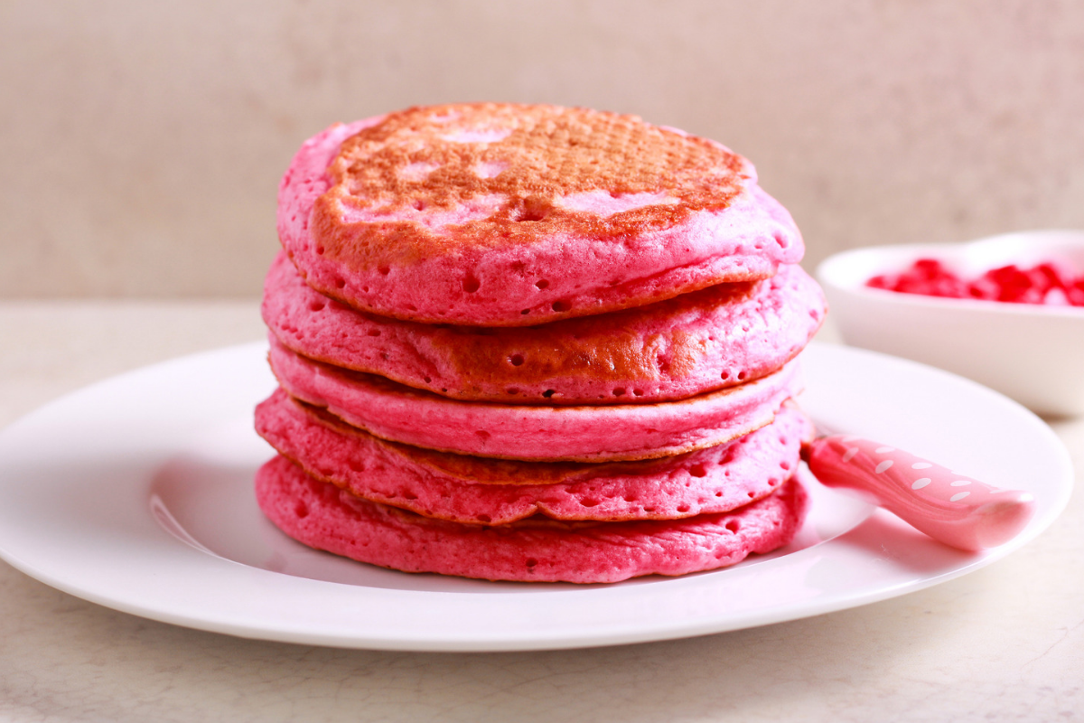 RECETTE comment faire des pancakes roses?