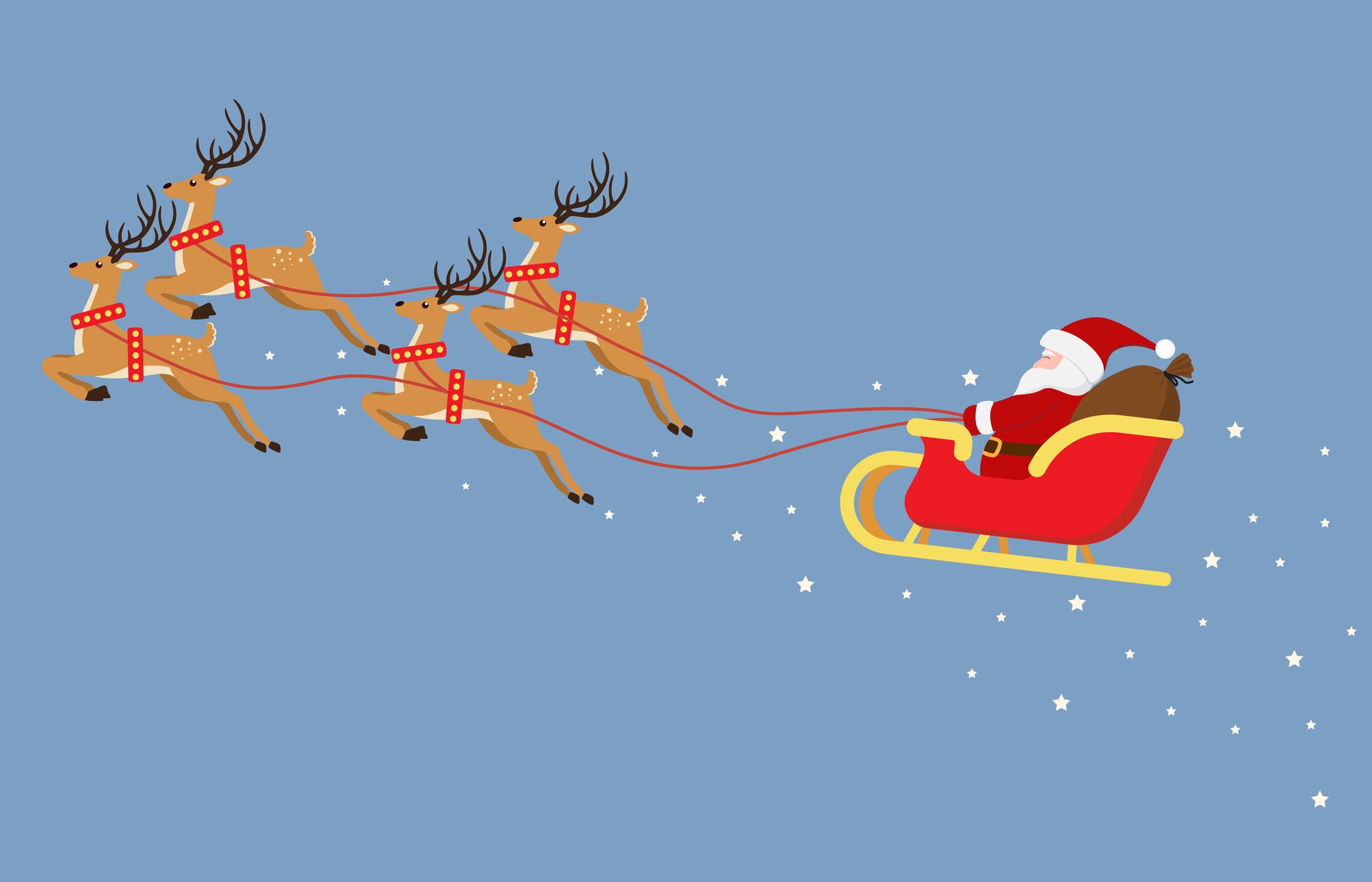 Grâce à cette carte interactive, suivez le trajet du Père Noël en temps