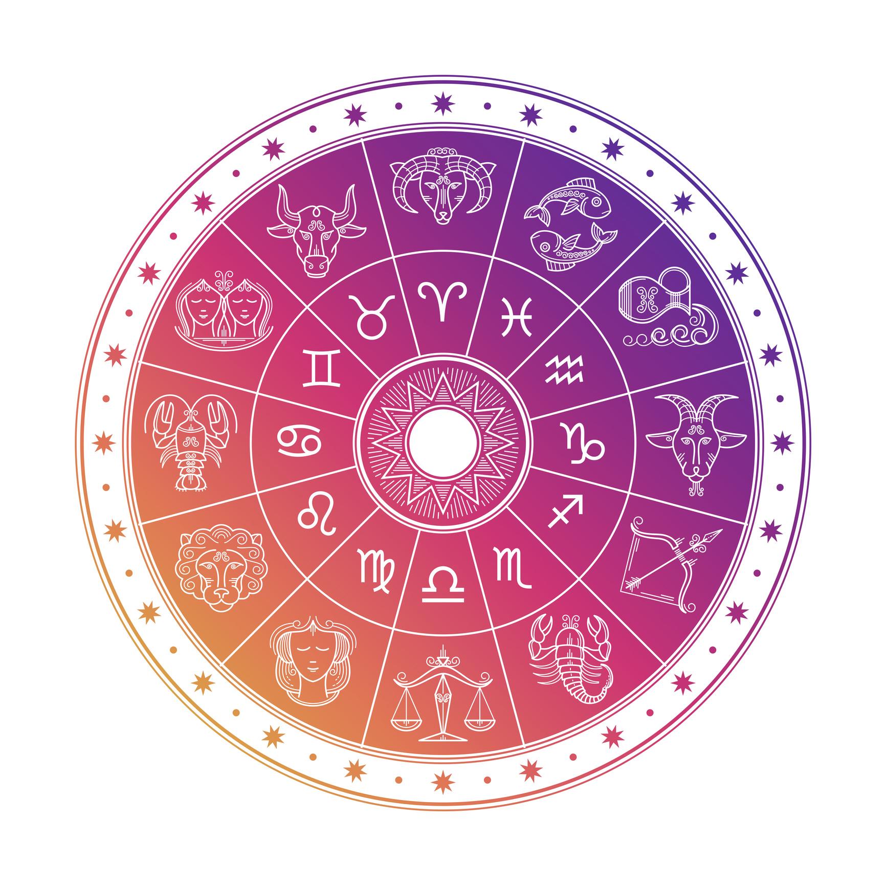 zodiac sign glyphs