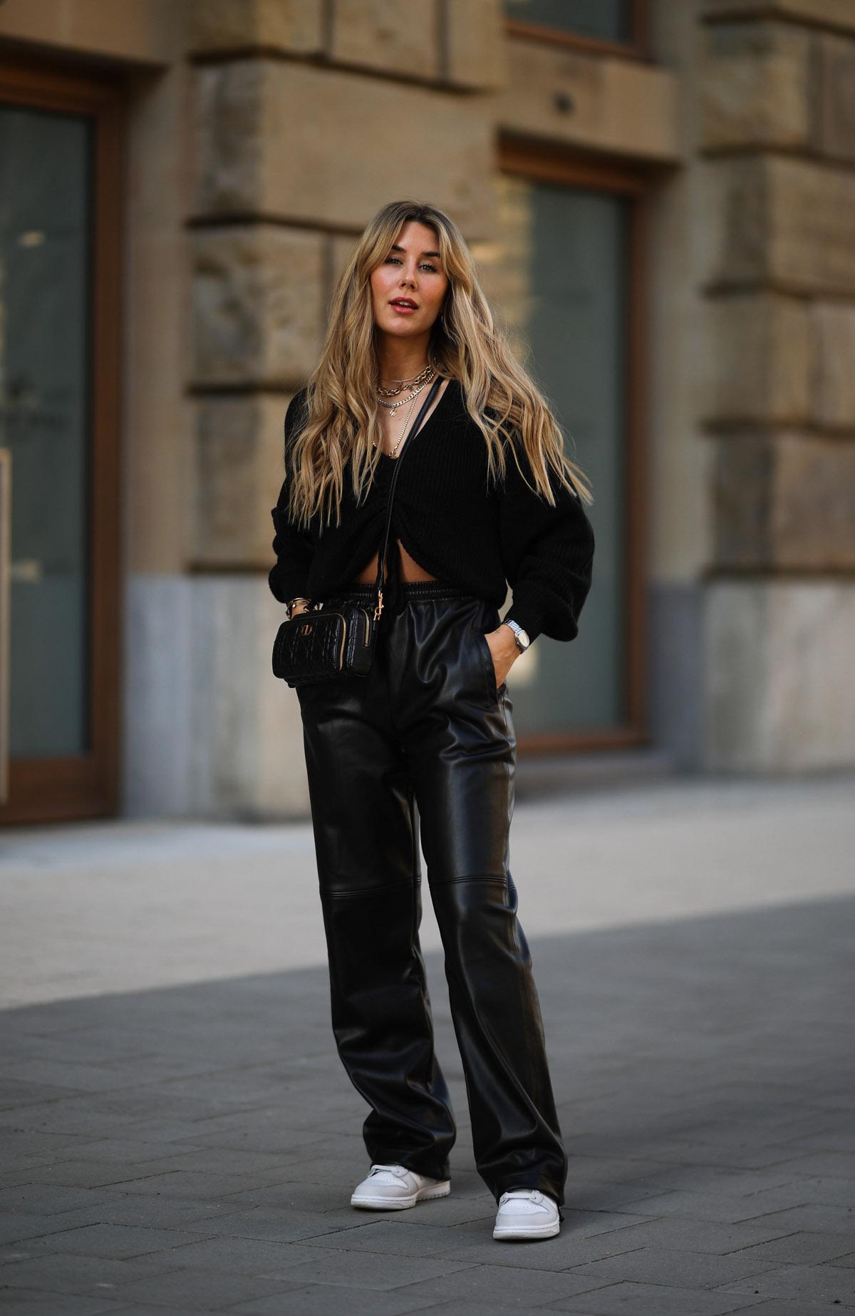 Windsor Wollen broek zwart zakelijke stijl Mode Broeken Wollen broeken 