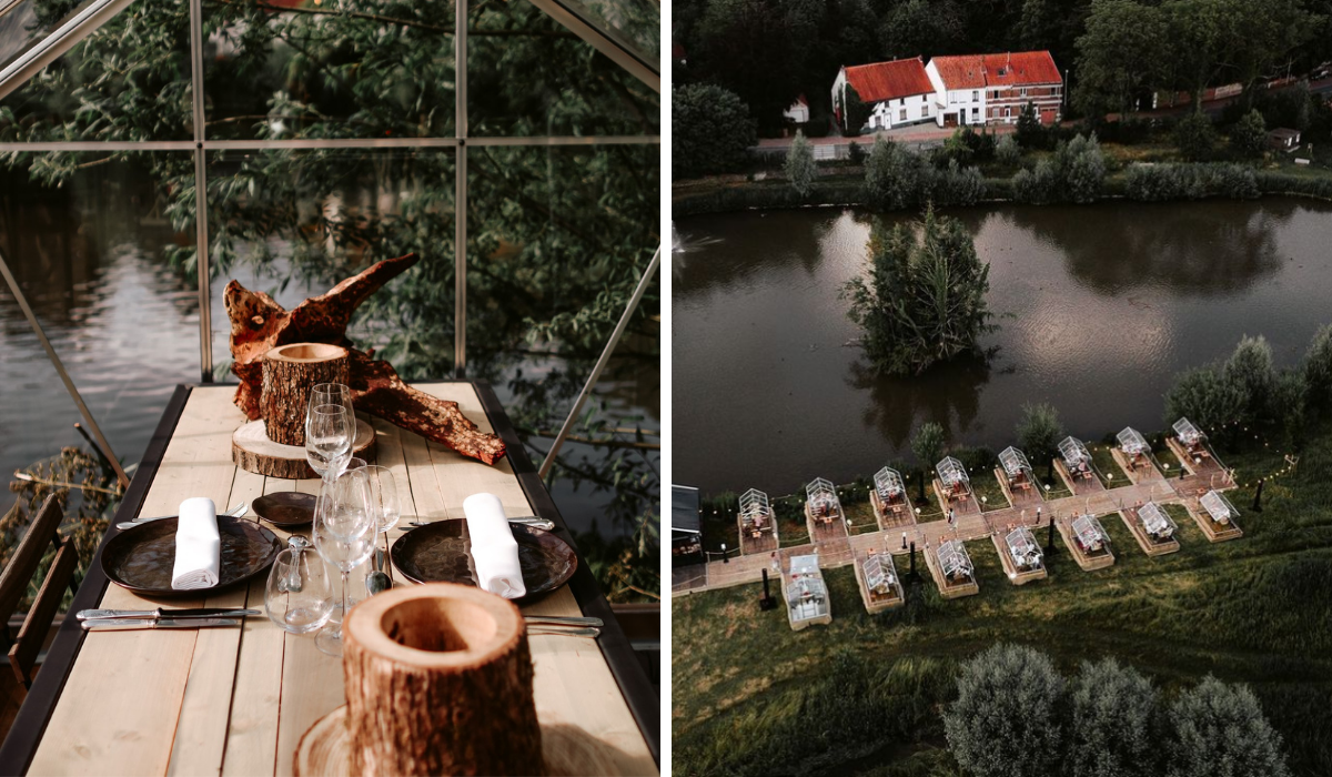 Greenhouses, le resto éphémère dans des serres au bord de l'eau, est de