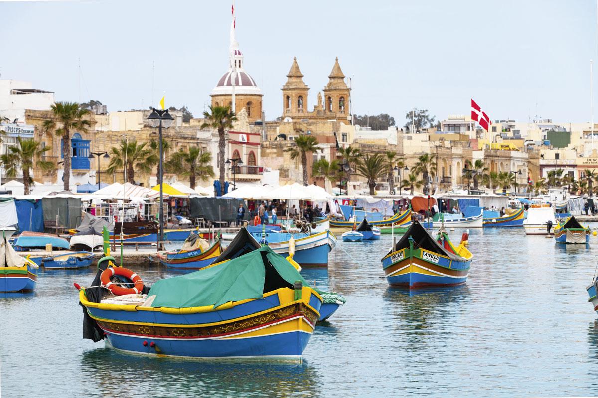 De haven van Valletta