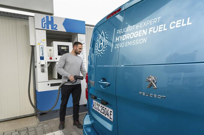 Tanken van waterstof gaat snel.