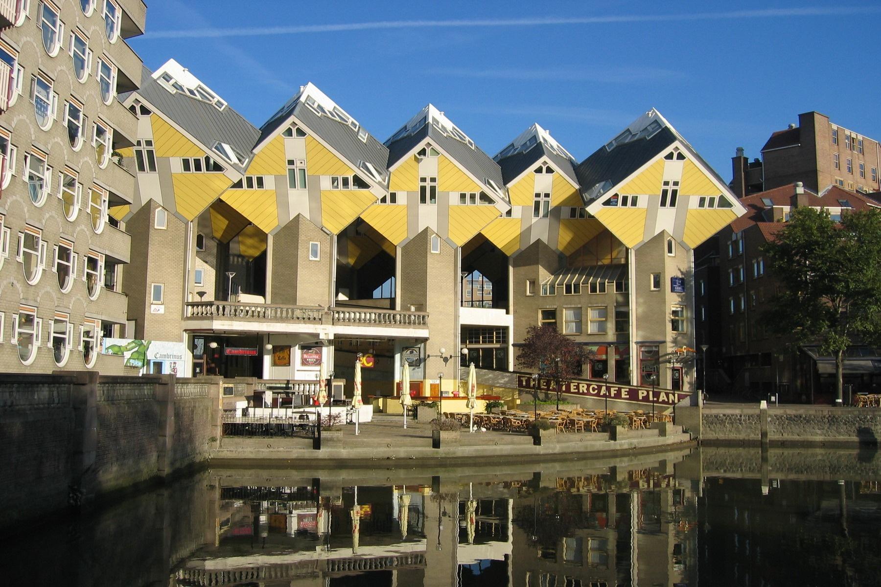 De kubuswoningen in Rotterdam