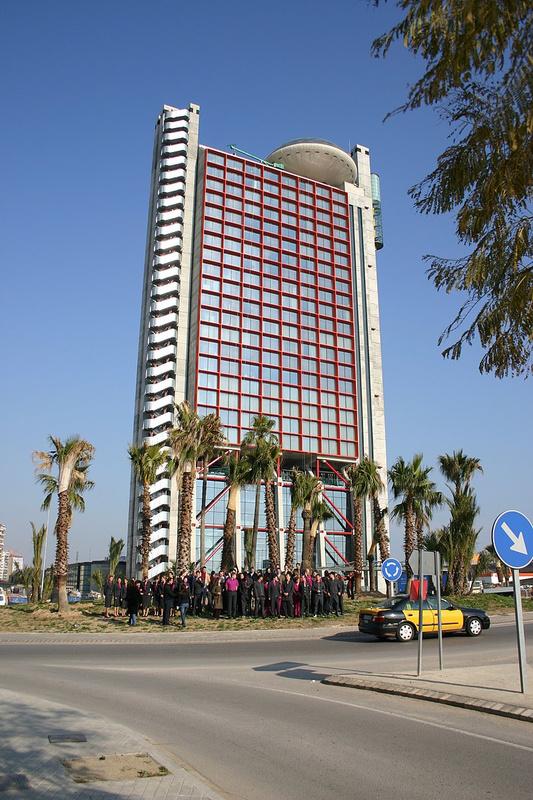 L'Hotel Hesperia Tower à L'Hospitalet de Llobregat près de Barcelone en Espagne, construit en 2006