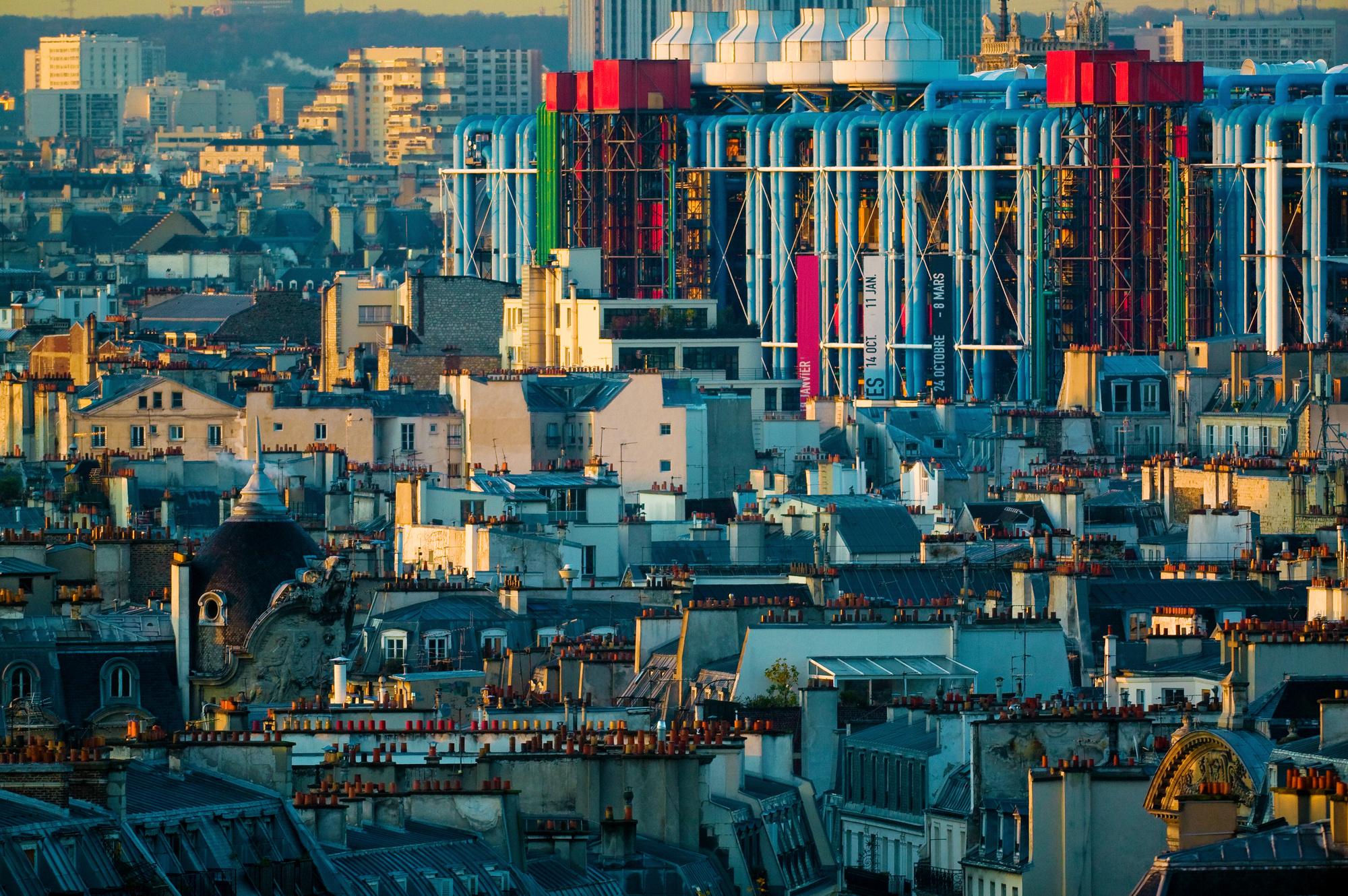 Le centre Pompidou à Paris.