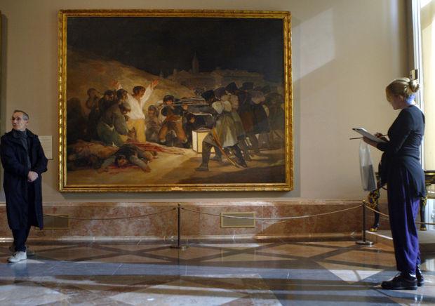 Le tableau de l'espagnol Francisco de Goya dévoile la fusillade perpétrée par les français le 3 mai 1808 à Madrid.