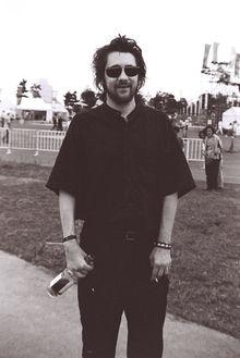 Shane McGowan des Pogues au début des années '90 au Womad festival de Yokohama, au Japon