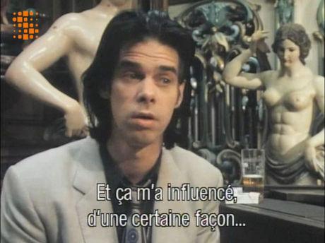 Nick Cave dans Cargo de nuit, en 1990