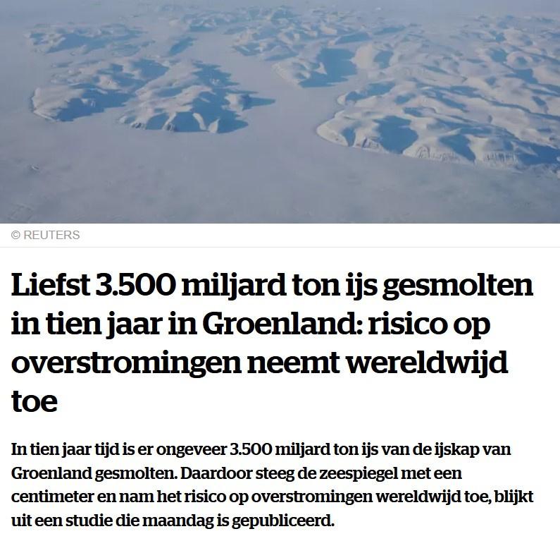Factcheck: ja, Groenland verloor in 10 jaar 3500 miljard ton ijs, maar er kwam ook bij