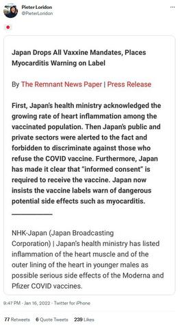 Factcheck: nee, Japan schafte verplichte covidvaccinatie niet af, ze wàs niet verplicht