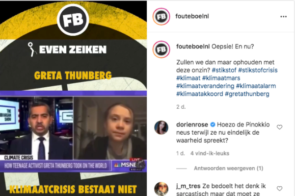 Factcheck: nee, Greta Thunberg ontkent de klimaatcrisis niet in deze clip