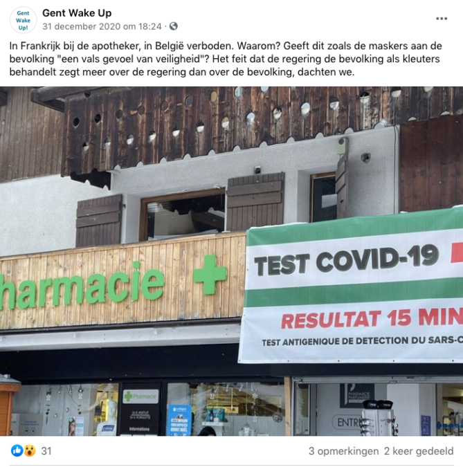 Factcheck: nee, de verkoop van coronazelftests is in België niet verboden