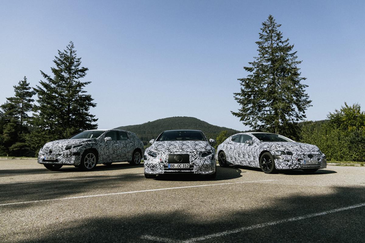 Bij Mercedes doorloopt een drietal elektrische modellen zijn laatste testkilometers.