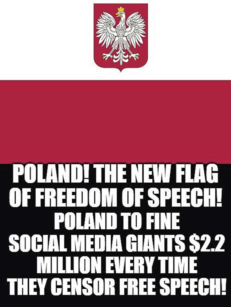 De Poolse justitieminister wil de Polen beschermen tegen de 'ideologische censuur' van big tech.