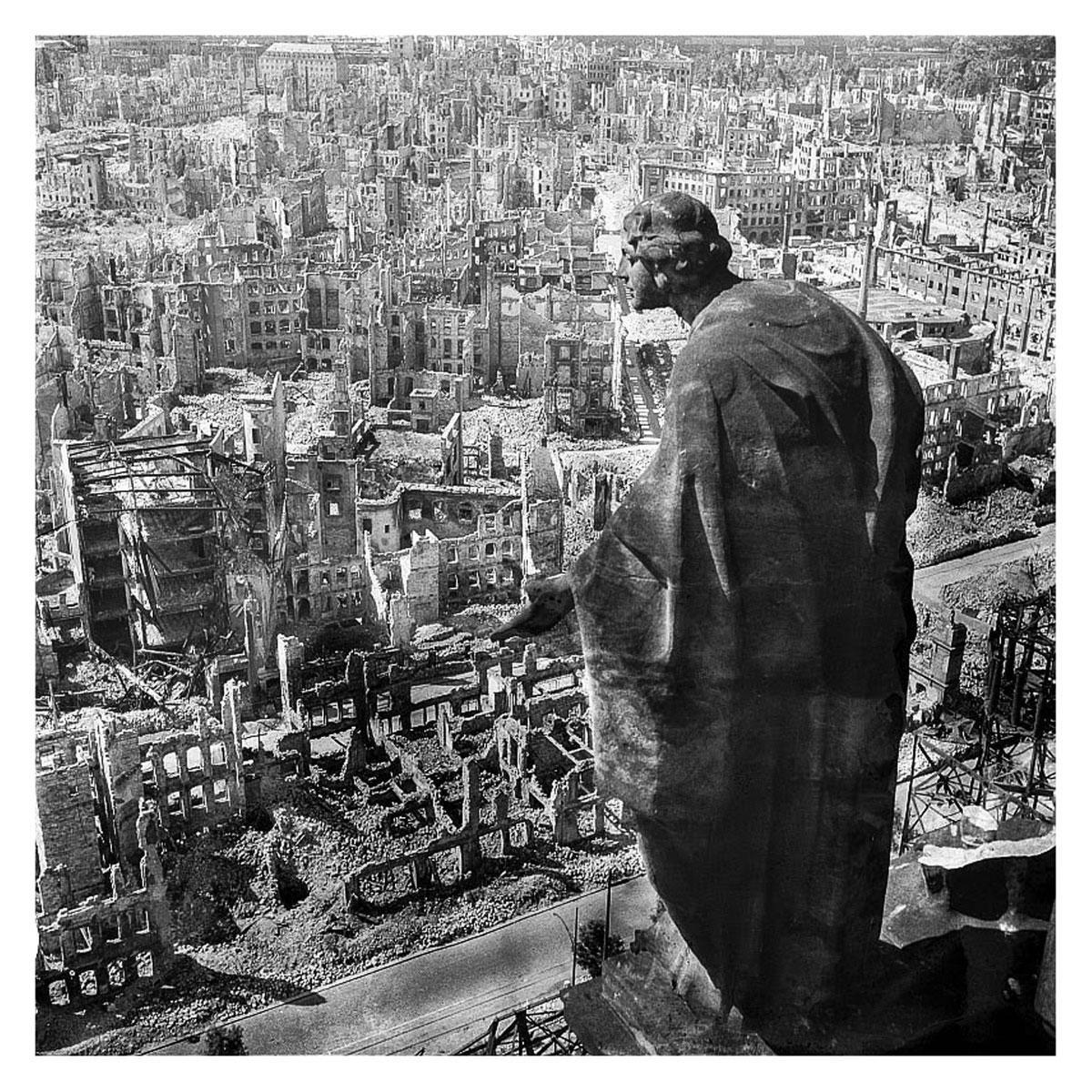 Dresden, 1945 'Er zat een rare, spookachtige schoonheid in de ruïnes.'