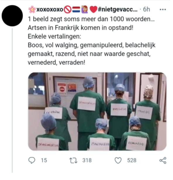 Factcheck: nee, deze Franse zorgverleners protesteren niet tegen verplichte vaccinatie