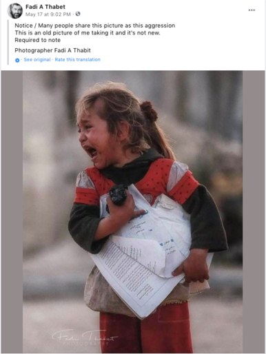 Factcheck: nee, dit is geen Afghaans meisje dat aan een bomaanslag is ontsnapt