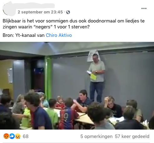 Factcheck: Nee, dit oude filmpje bewijst niet dat Chiro Aktivo nog altijd 'Tien kleine negers' zingt