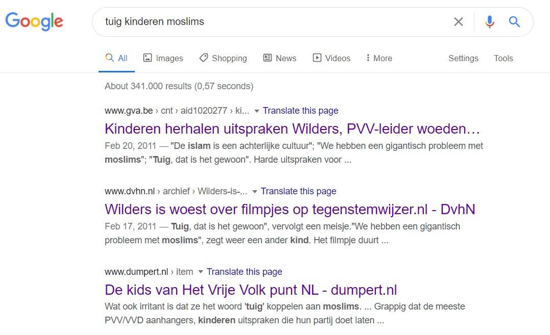 Factcheck: nee, jonge kinderen herhalen niet zomaar uitspraken van Geert Wilders