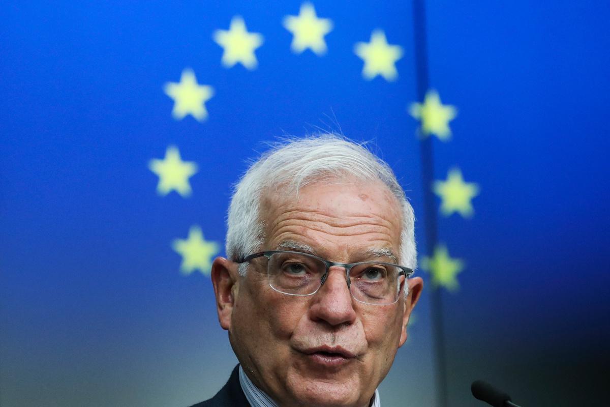 Josep Borrell, de hoge vertegenwoordiger van het Europees buitenlands beleid.