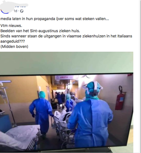 Factcheck: Ja, VTM Nieuws gebruikte Italiaans archiefbeeld in reportage over Antwerps ziekenhuis