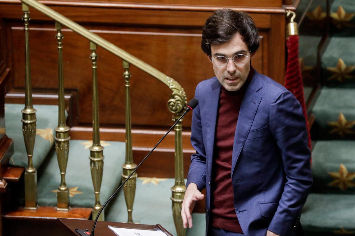 Kristof Calvo (Groen) op 29 oktober 2020.