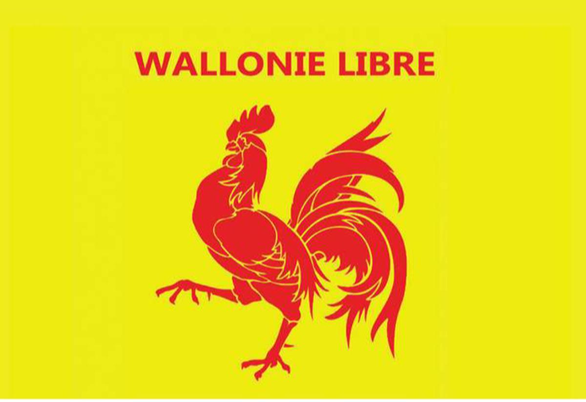 De vlag van verzetsbeweging Wallonie Libre.