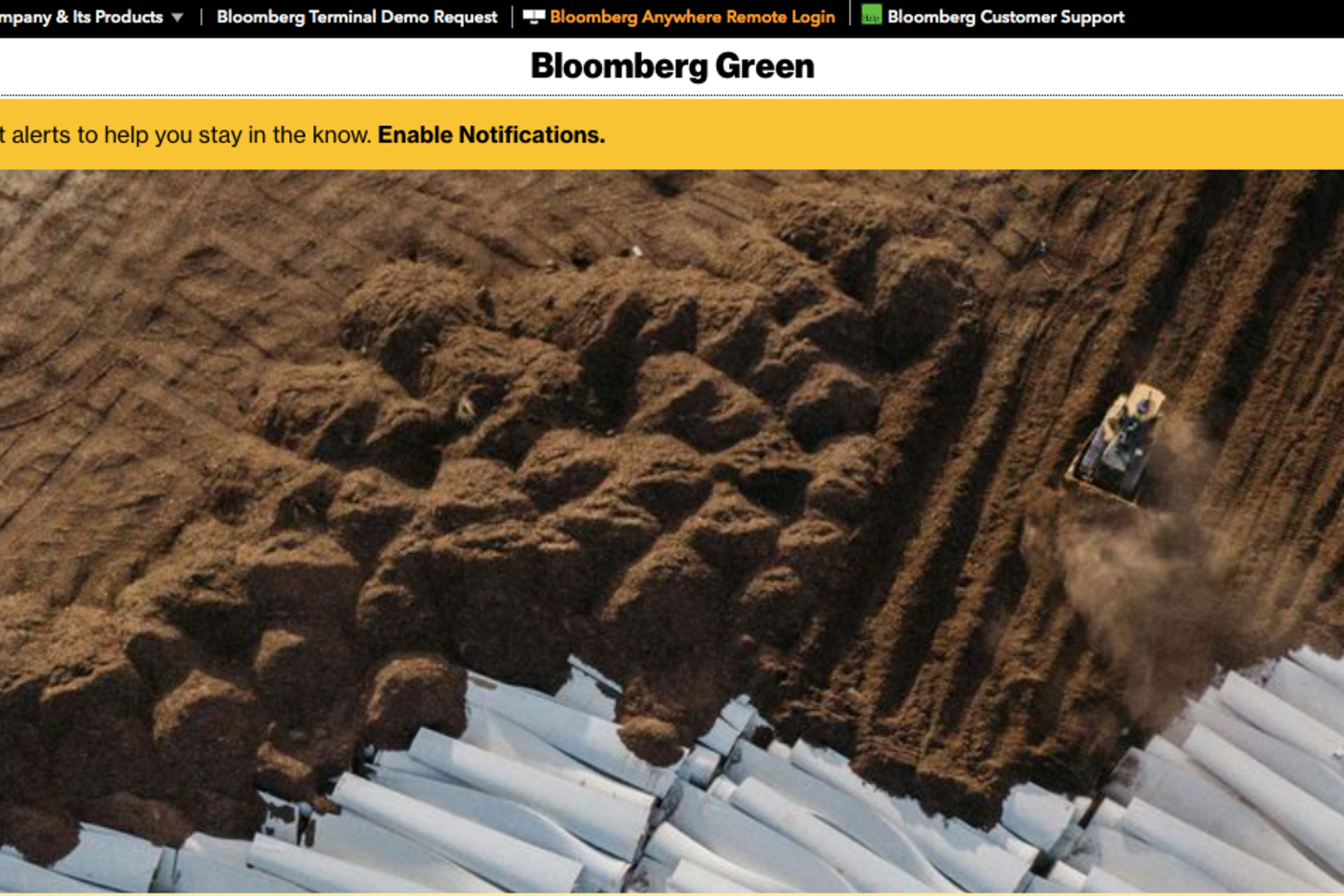 Screenshot Bloomberg