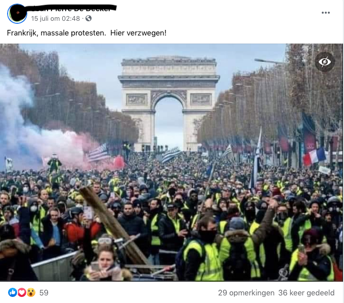 Factcheck: nee, het Franse protest tegen de coronapas wordt in België niet verzwegen