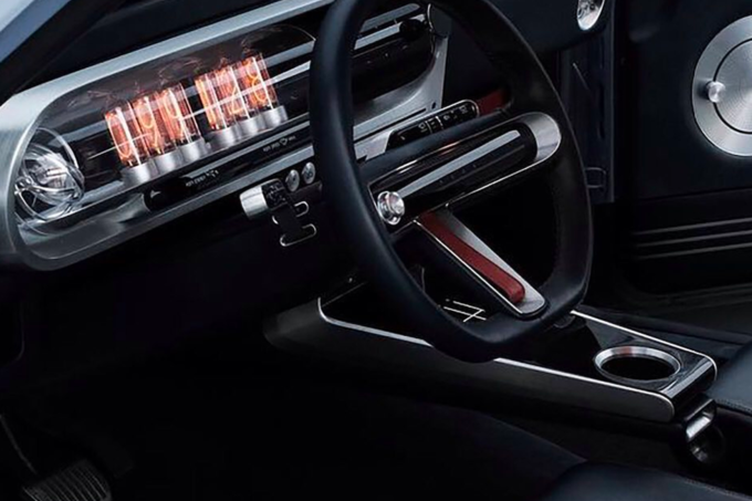 Het interieur kreeg een futuristische vormgeving