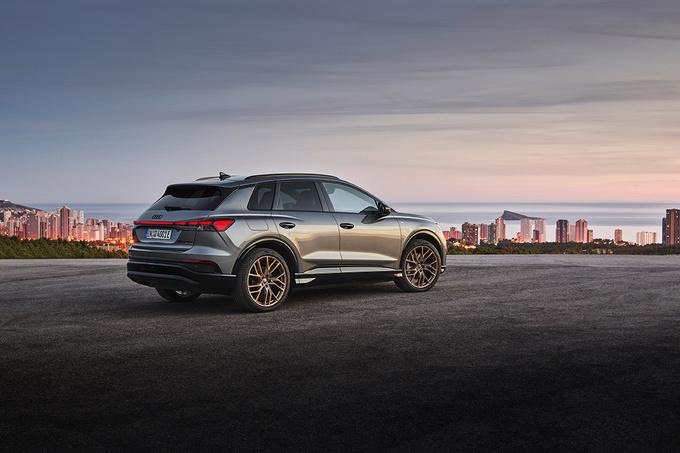De Audi Q4 E-Tron wordt gelanceerd met drie vermogensvarianten.