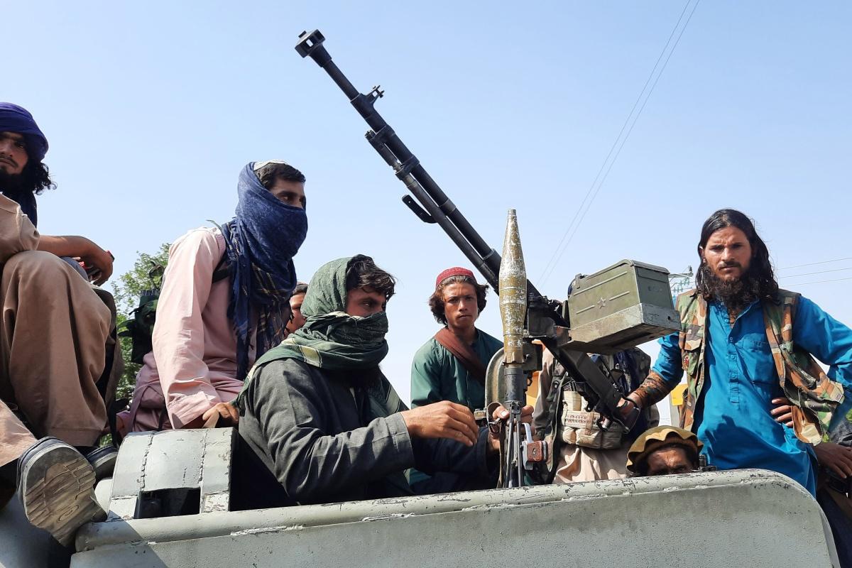 Talibanstrijders in Laghman, 15 augustus 2021