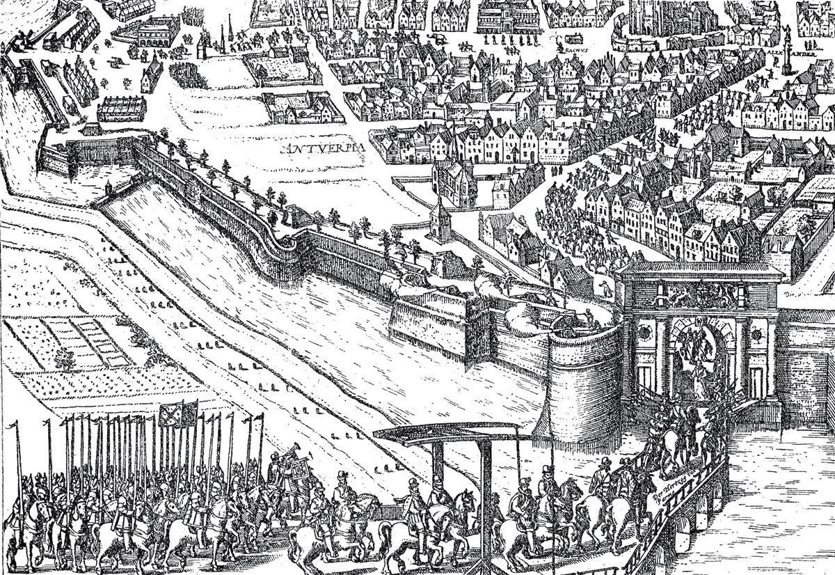 DE VAL VAN ANTWERPEN, 1585. 'Het is tragisch dat de stad ten onder is gegaan door haar eigen grootste deugd.'