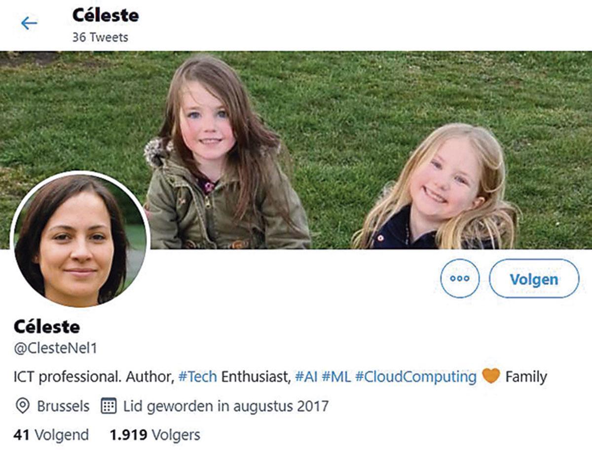 De omslagfoto van nepinfluencer Céleste bleek gestolen: het zijn de dochtertjes van een Engelse twitteraar.
