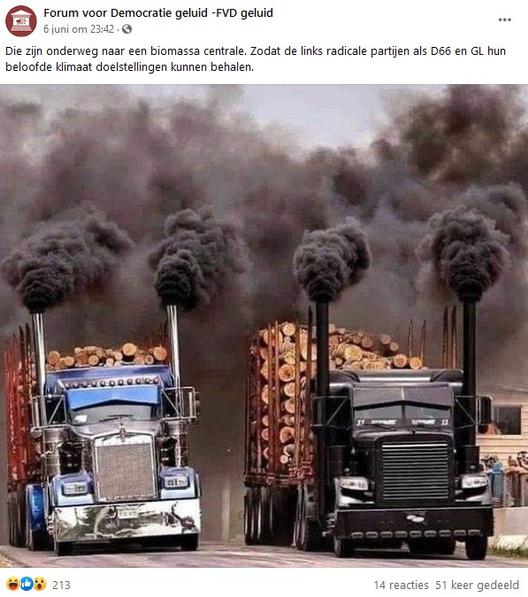 Factcheck: nee, deze trucks rijden niet naar een biomassacentrale