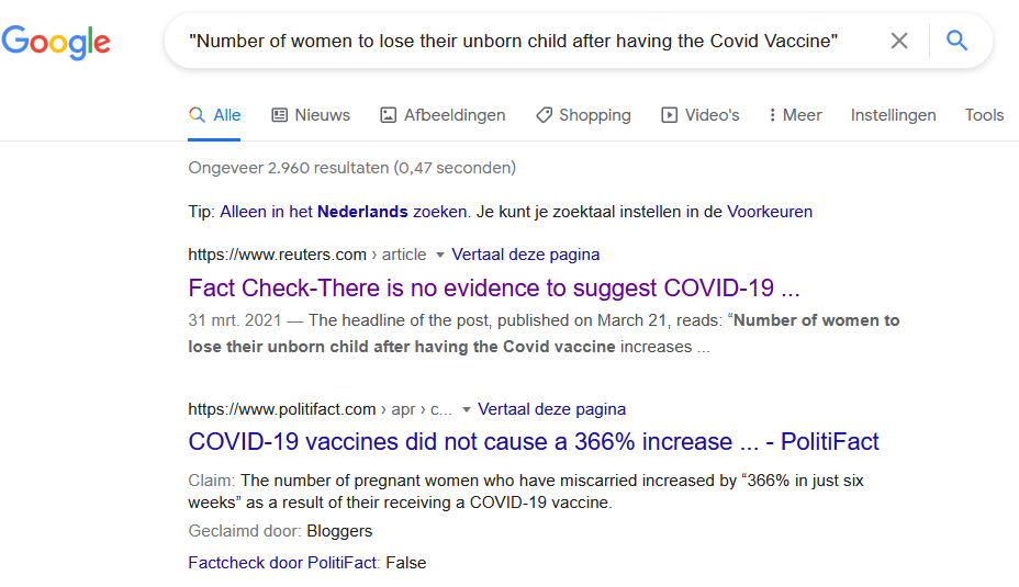 Factcheck: nee, covid-vaccins veroorzaken geen miskramen