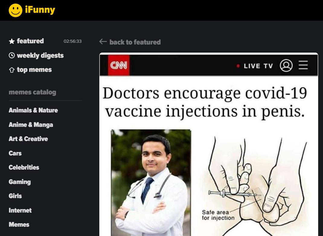 Factcheck: nee, CNN meldt niet dat je het covid-vaccin beter in de penis kan inspuiten