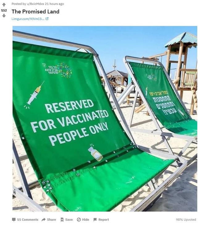 Factcheck: nee, u ziet geen strandstoelen die 'gereserveerd zijn voor gevaccineerden'