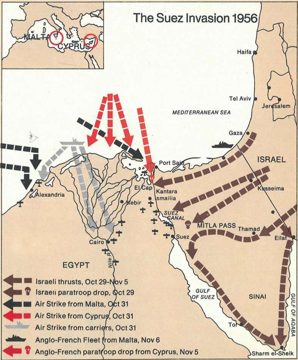 Nasser triomfeert De Suez-crisis in 1956