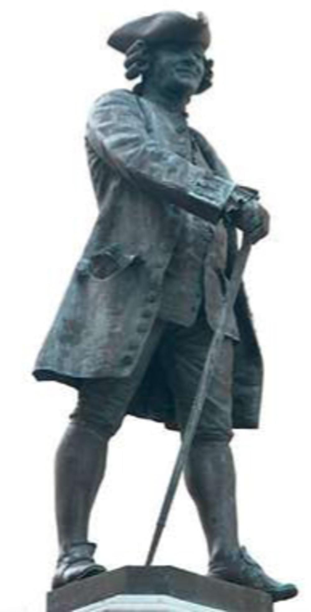 Standbeeld van Giacomo Casanova in Venetië.